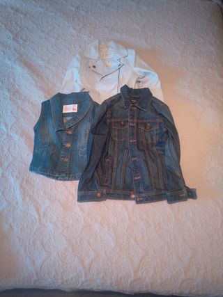 Lote chaquetas niña 7-8 años.