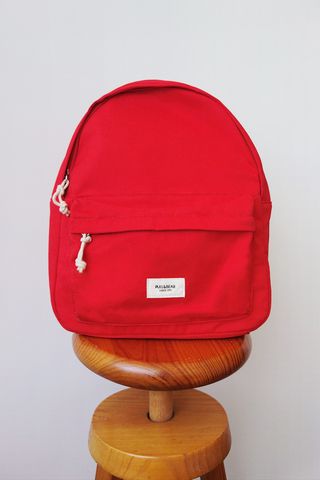(NUEVA) Mochila ligera roja 100% algodón Pull&Bear