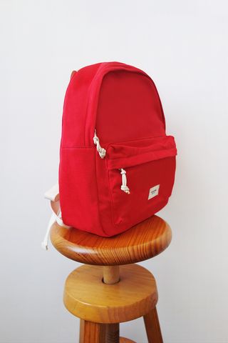 (NUEVA) Mochila ligera roja 100% algodón Pull&Bear