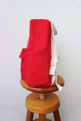 (NUEVA) Mochila ligera roja 100% algodón Pull&Bear