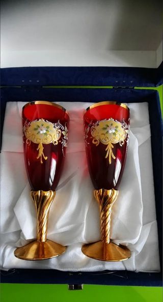 Tazze in vetro di Murano