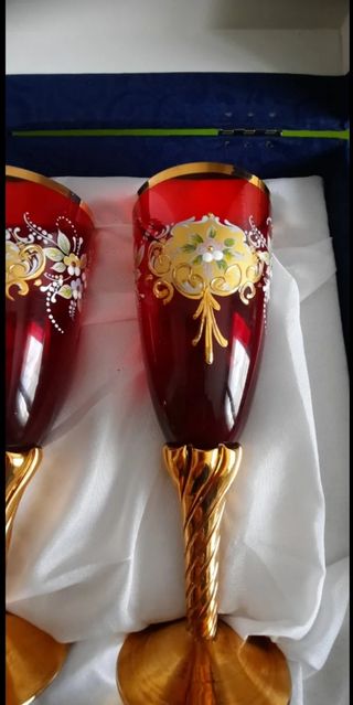 Tazze in vetro di Murano