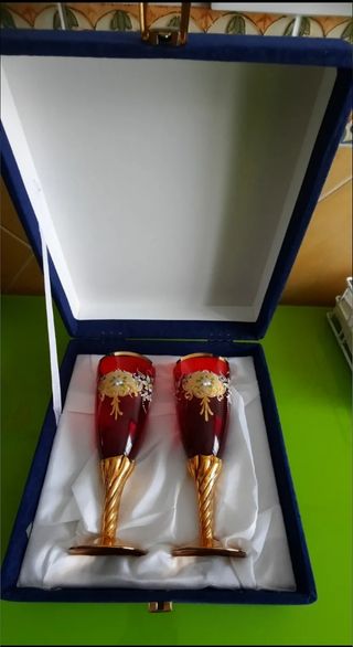 Tazze in vetro di Murano