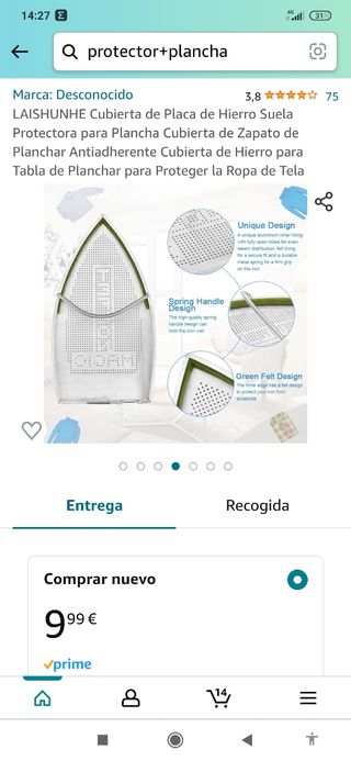 Plancha philips 2400w + protector