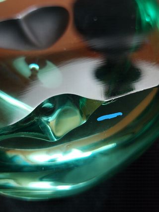 fermacarte cuore  nel cristallo