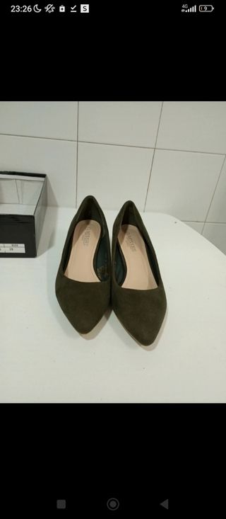 Zapatos de tacón verdes