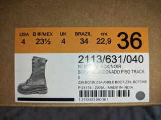 Botas Zara niña talla 33