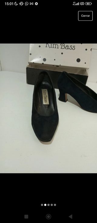Tacones de ante kim bass