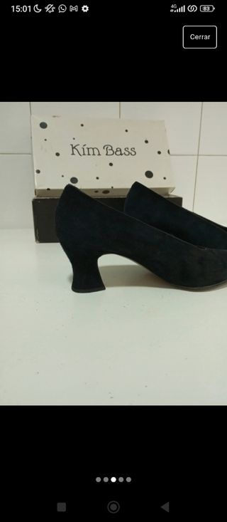 Tacones de ante kim bass