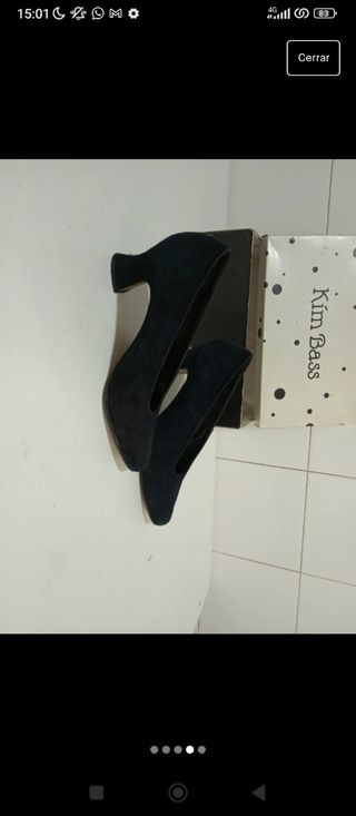 Tacones de ante kim bass