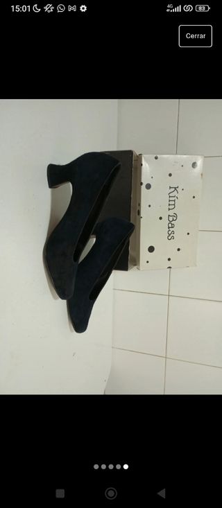 Tacones de ante kim bass