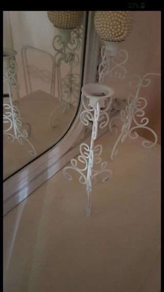 7 candelabri h25cm in ferro per matrimonio