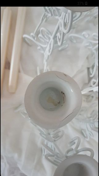 7 candelabri h25cm in ferro per matrimonio