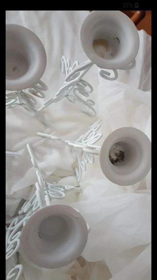 7 candelabri h25cm in ferro per matrimonio