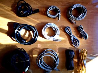 Lote de 11 cables RJ45,Ethernet,fuente alimentació