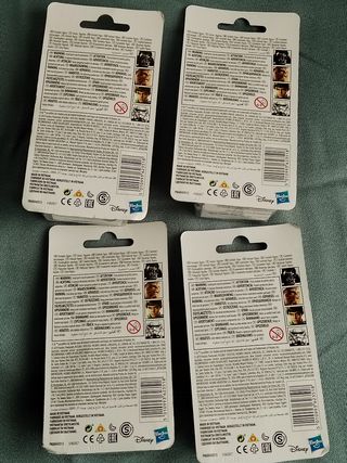 Colección 4 Figuras star wars en blister de hasbro