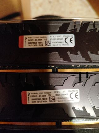 Memoria RAM 8gb