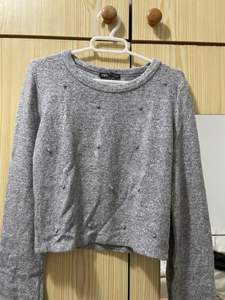 Jersey gris Zara 
