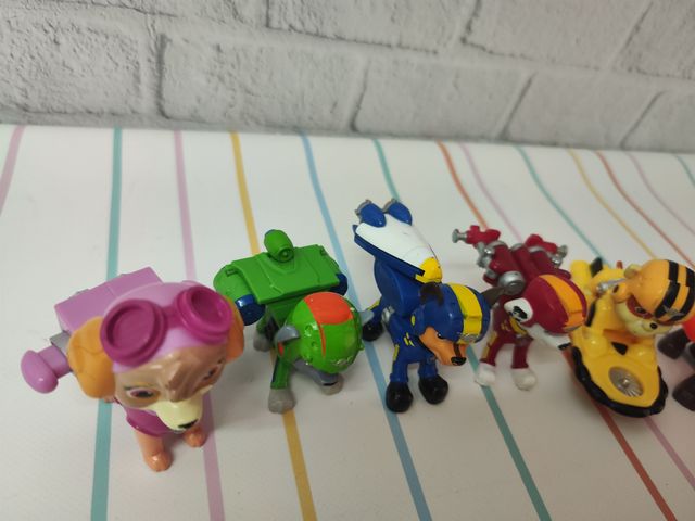 Lote 6 figuras Patrulla Canina con movimiento