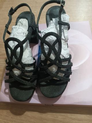 Zapatos fiesta brillante