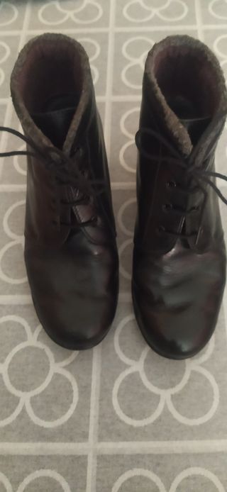 Última oferta Botines piel negros mujer