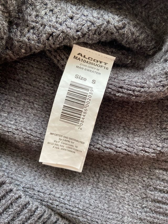 Alcott Maglione uomo grigio taglia S