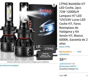 Bombillas Led coche H7 H1