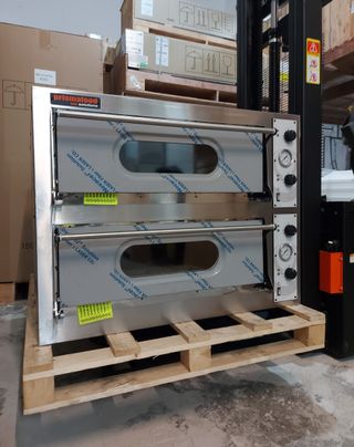 HORNO PARA PIZZA DE 2 CAMARAS 6+6 de 33cm ø