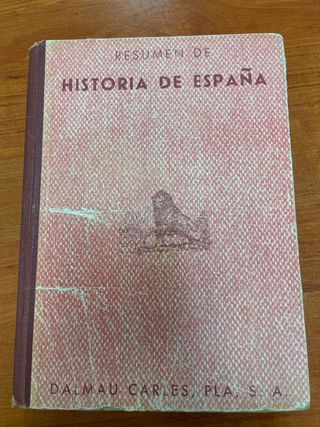 Libro Resumen de historia de España