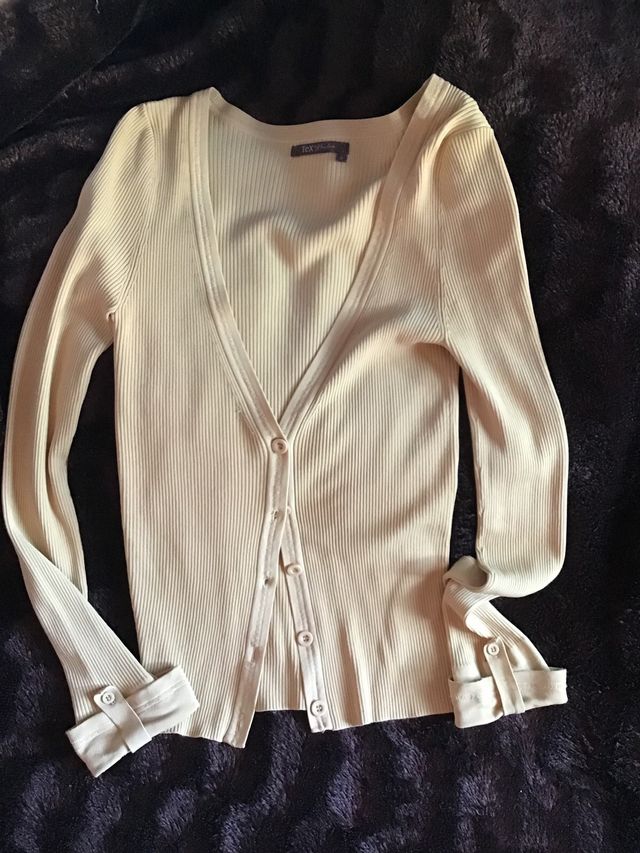 Chaqueta fina de Tex talla S color Beige