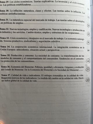 Temario oposiciones Secundaria Economía