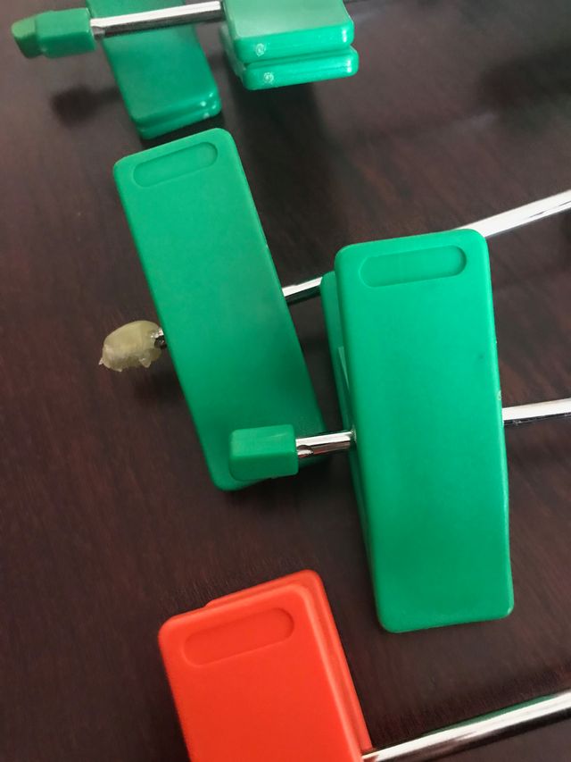 LOTTO di 6 grucce vintage per abiti per adulti