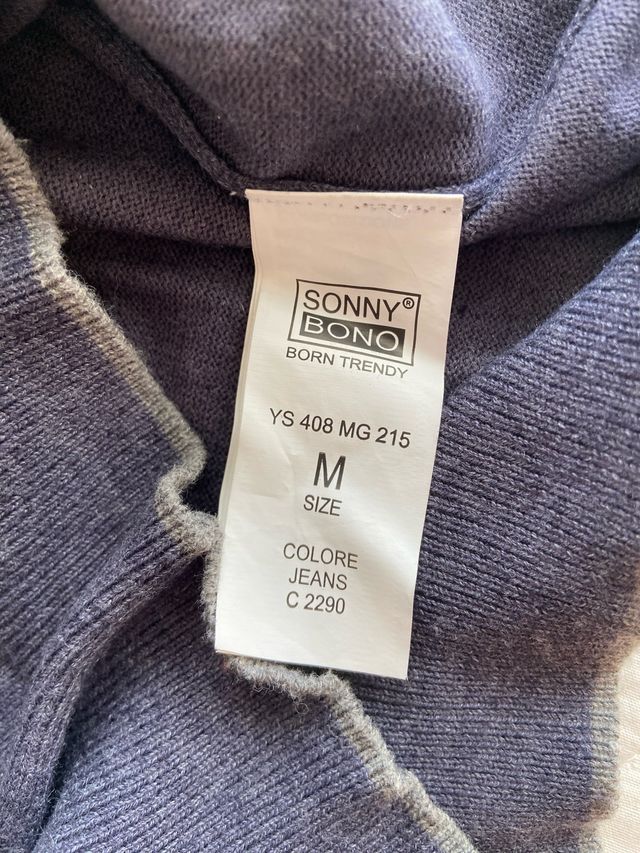 Sonny Bono Maglione a V da uomo taglia M