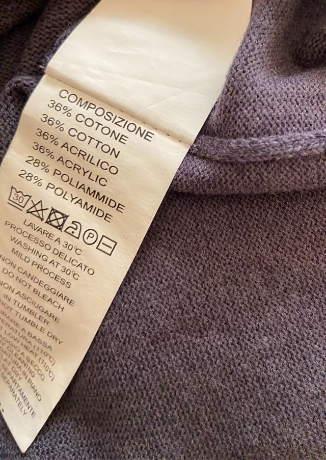 Sonny Bono Maglione a V da uomo taglia M