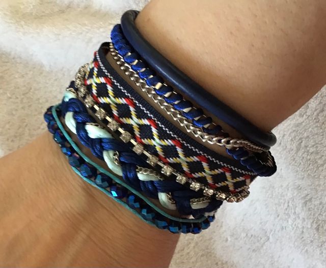 Pulsera de clip con abalorios de Freya