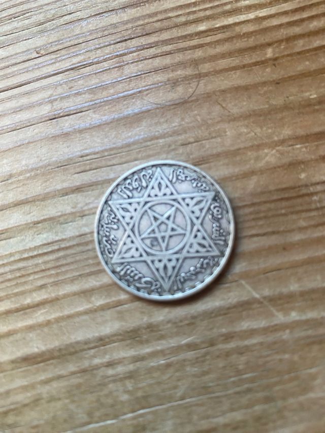 Moneda plata 200 francos Marruecos 