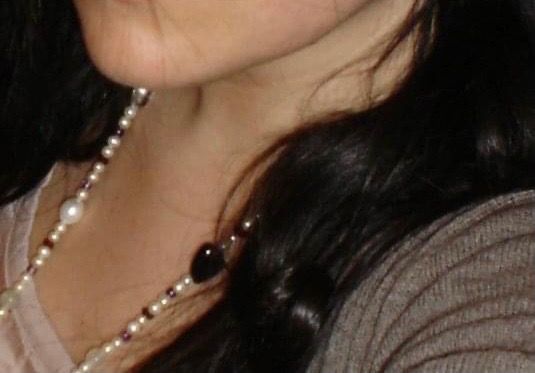 Collana in perle coltivate e pietre