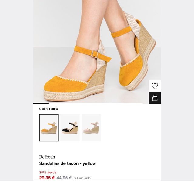 Sandalias de cuña Refresh talla 40