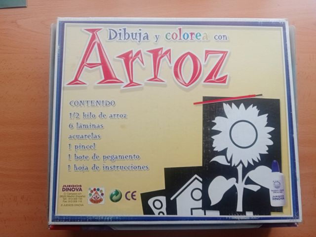 Juego de pintar con arroz