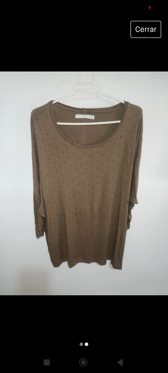 Camiseta media manga oversize