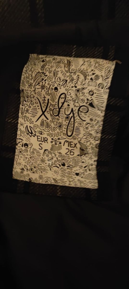 Abrigo/gabardina a cuadros gris