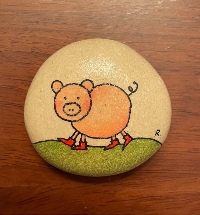 Fermacarte disegnato a mano