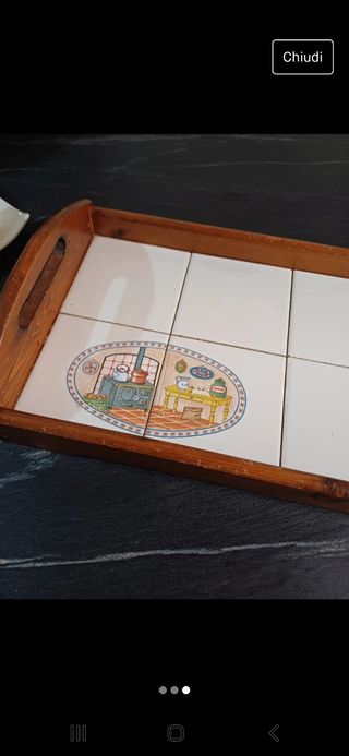 Vassoio in legno