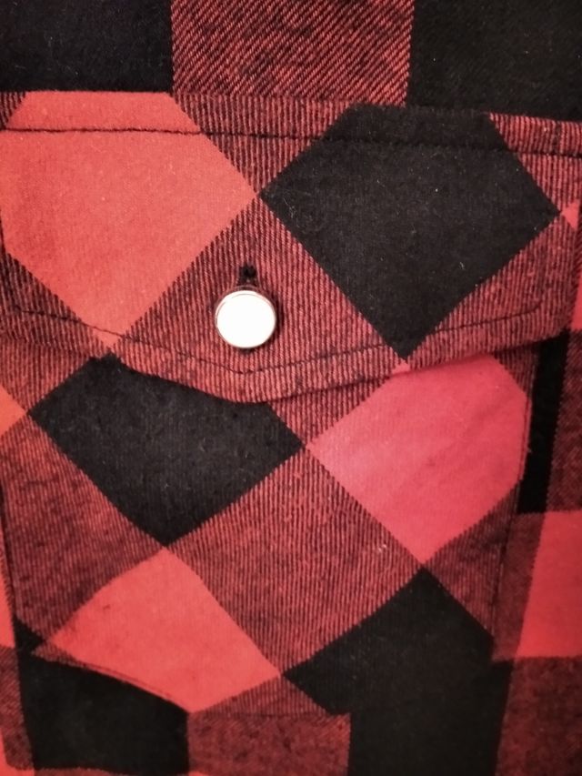 Camicia invernale a quadretti rosso neri