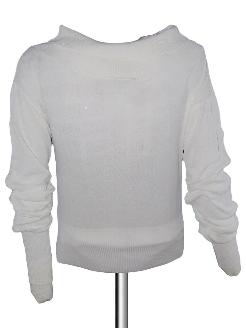 Pinko Maglia Pullover Donna Bianco Made Italy 40 image 2