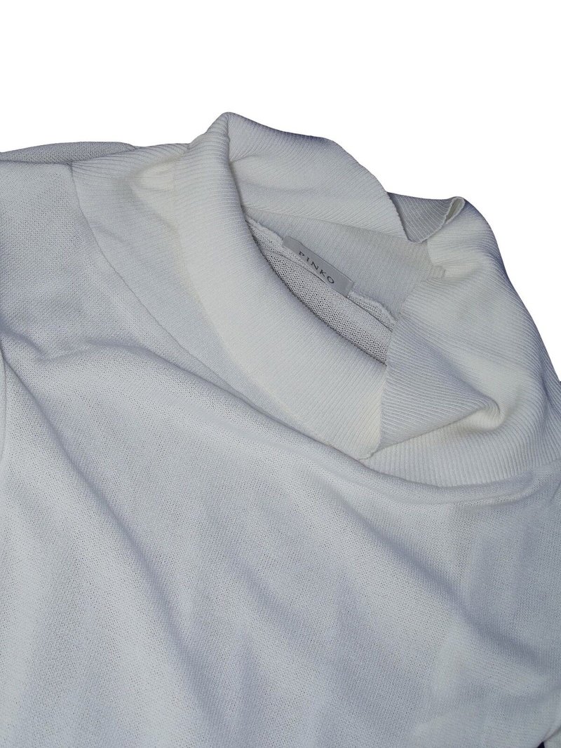 Pinko Maglia Pullover Donna Bianco Made Italy 40 image 3