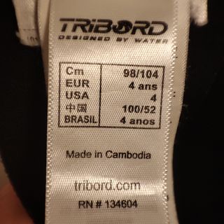 Traje neopreno Tribord niño.
