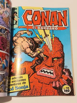 5 cómics CONAN EL BARBARO 116-120