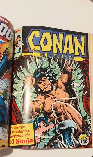 5 cómics CONAN EL BARBARO 116-120