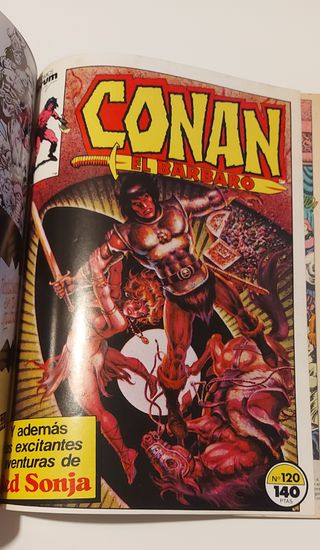 5 cómics CONAN EL BARBARO 116-120